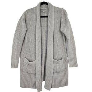 Barefoot‎ Dreams CozyChic Lite Gray Open Front Cardigan Sweater
